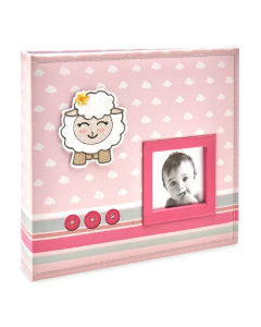 Álbum Ical BeBê Tecido 10x15 200 fotos 815 Ferragem