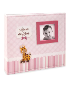 Álbum Ical BeBê Tecido 10x15 200 fotos 863 Ferragem