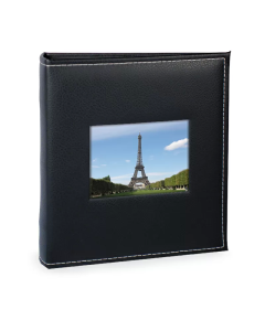 Álbum Ical Prestige 10x15 300 Fotos 510 Janela Folha Preta c/Ferragem