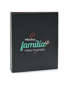 Álbum Ical Criativa 10x15 160 Fotos 945 Folha Preta Rebite