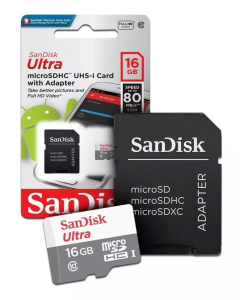 Cartão Memória Sandisk Ultra Micro SDHC 16GB 80MB/s