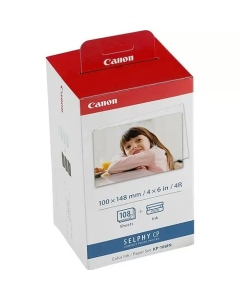 Papel Canon KP108IN (Kit Papel e Rainbow p/108 10x15)