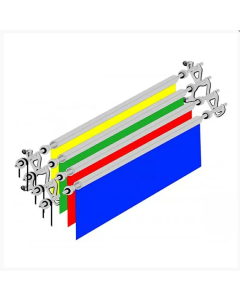 Conjunto Suporte Fundo Infinito Painel Fixo Parede p/4 Fundos