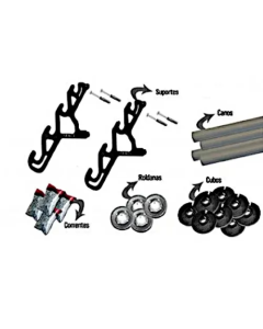 Conjunto Fundo Infinito Fixo Teto p/4 Fundos