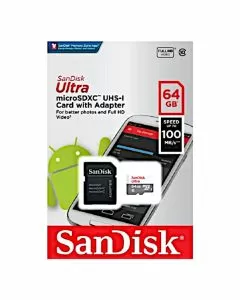 Cartão Memória Sandisk Ultra Micro SDXC 64GB 100MB/s