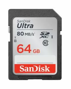 Cartão Memória Sandisk Ultra SDHC 64GB 80MB/s